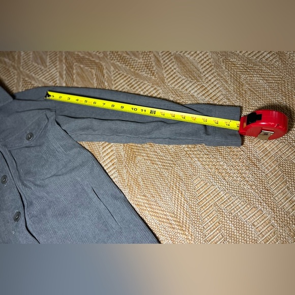 Anthropologie Avec Les Filles Women's Gray Corduroy Oversized Shacket,Size XS - Picture 8 of 8